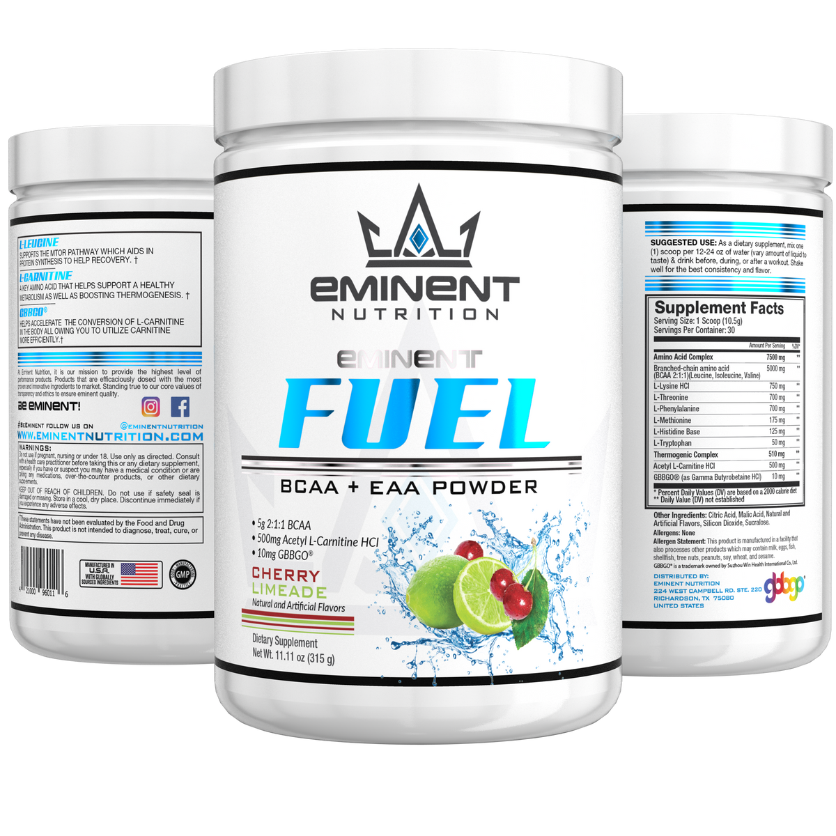 イーミアン　サプリメント Cherry Lime-Aid Eminent Fuel BCAA + EAA – Eminent Nutrition