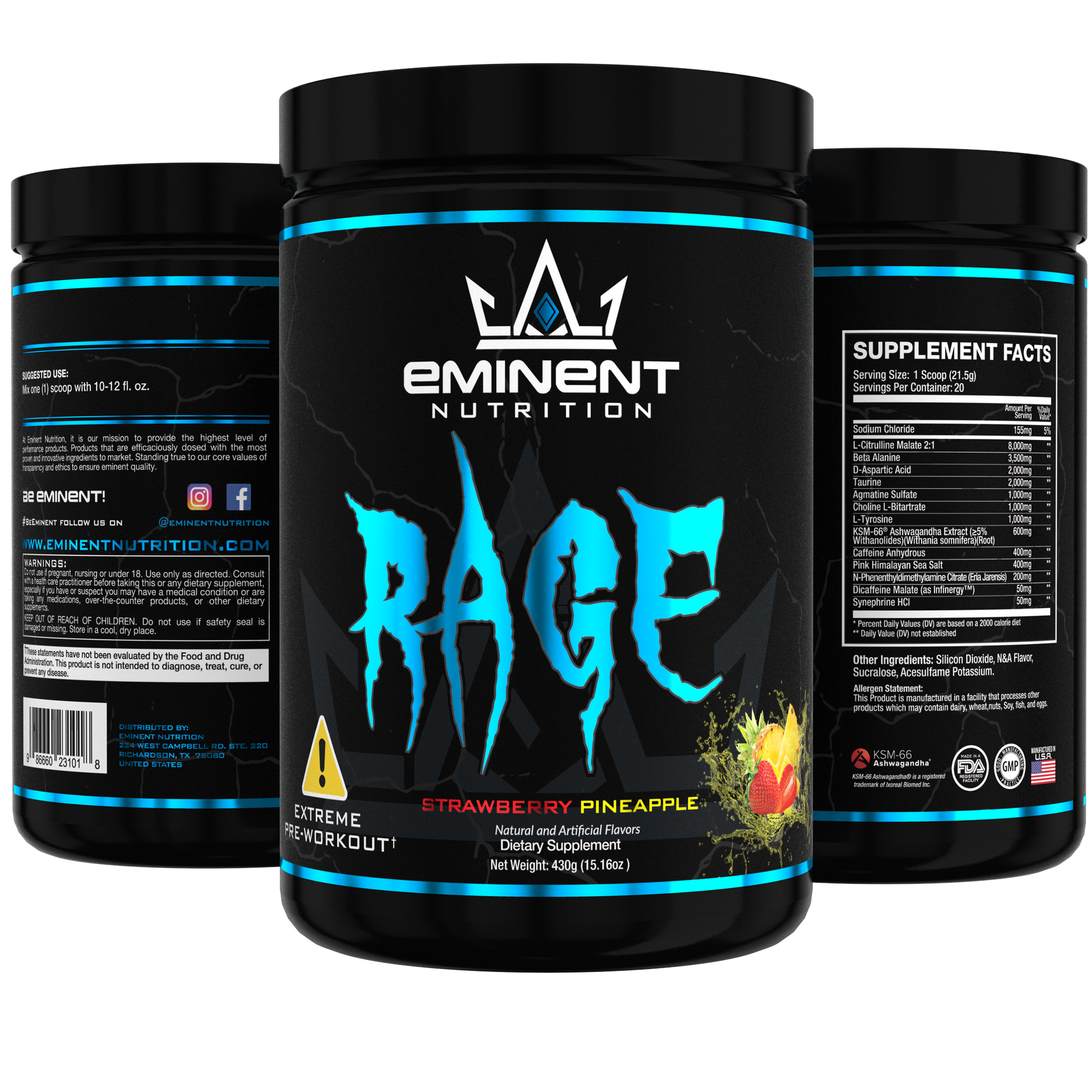 Strawberry Pineapple | Eminent Rage Extreme Pre-Workout-2