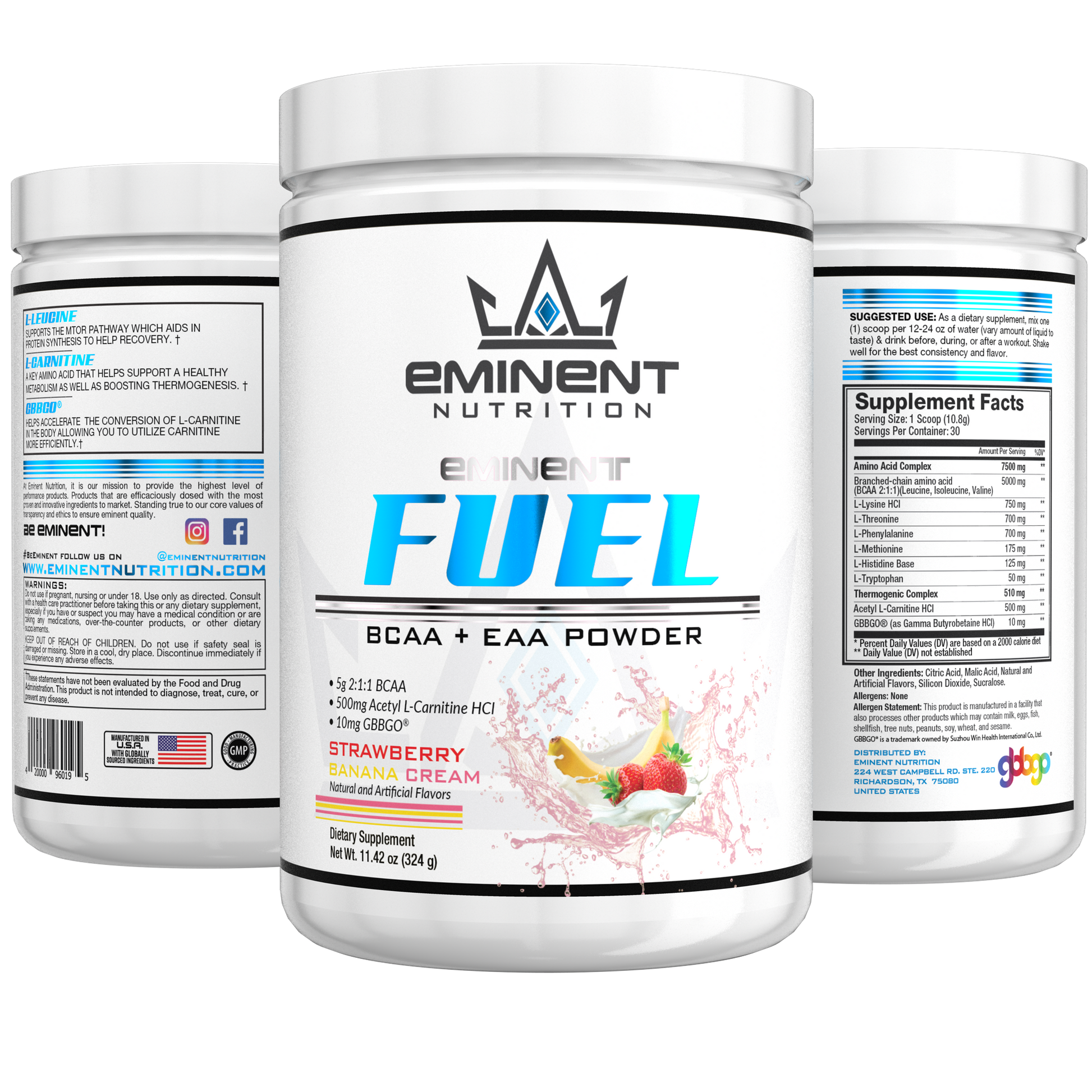 Strawberry Banana Cream Eminent Fuel BCAA + EAA-2