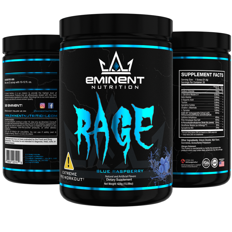 Blue Raspberry | Eminent Rage Extreme Pre-Workout-2