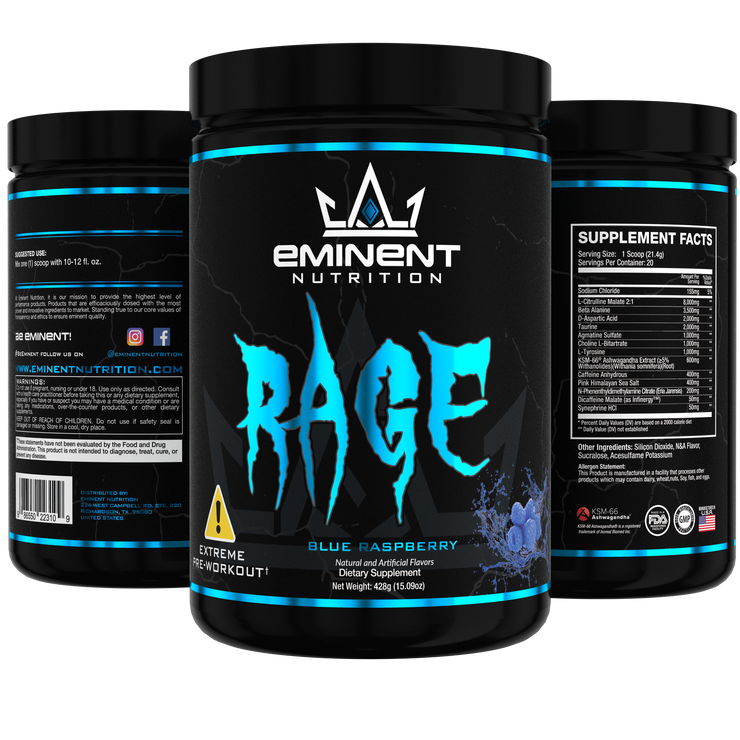 Blue Raspberry | Eminent Rage Extreme Pre-Workout